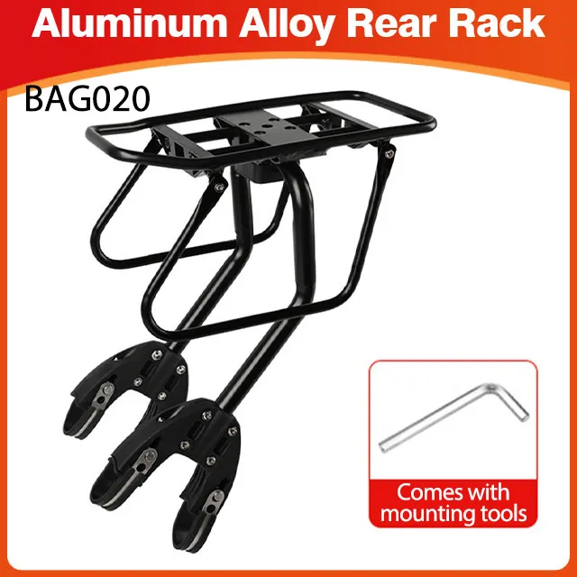 Bicycle Luggage Carrier Cargo Rear Rack Shelf Cycling Bag Stand Holder Trunk Fit 20-29'' Mtb &4.0'' Fat Bike Load Bearing 50KG image 3