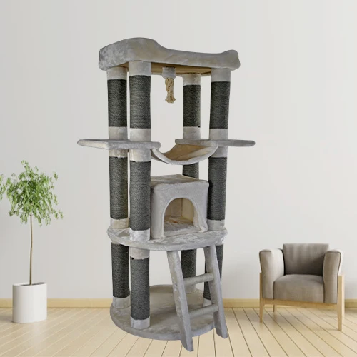 

China Pet Supplies Cat Tree Tower With Condo House Sisal Carpet for Kitty