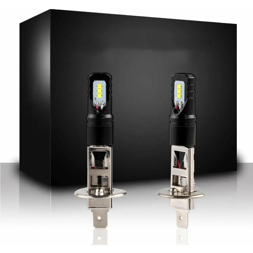 

H1, H3, H7, H11 /H8/ H9, 9005, 9006 80W/Pair (40W/Bulb) DC 12V-24V 950±30mA Aluminum LED Fog Light Bulbs