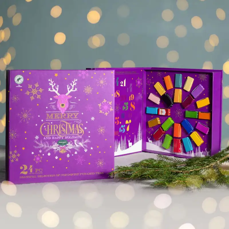 Customization.24 Days Empty Gift Cosmetic Perfume Boxes for Packaging Custom Advent Calendar Box