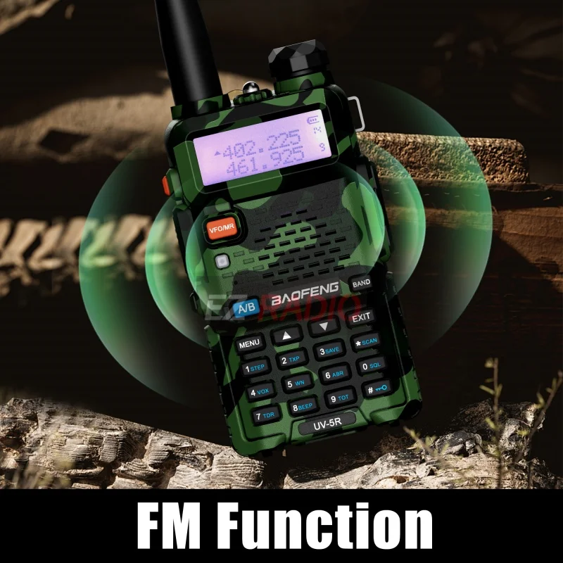 BAOFENG UV-5R Dual Band VHF/UHF 136-174MHz & 400-520MHz FM Portable Two Way Radio Handheld Long Range Walkie talkie UV5R BF-UV5R