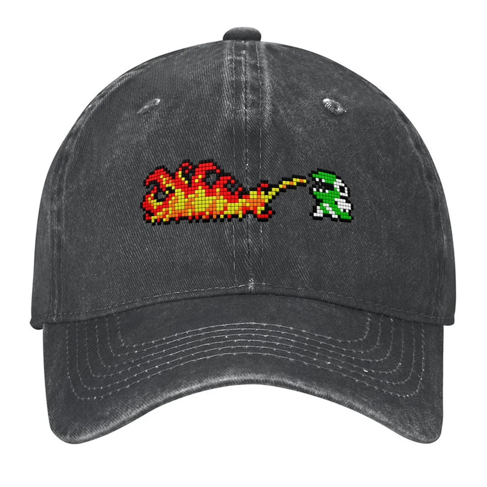 

Dig Dug Fygar Flame Baseball Cap Beach Outing New In Hat hiking hat tea Hat For Man Women's