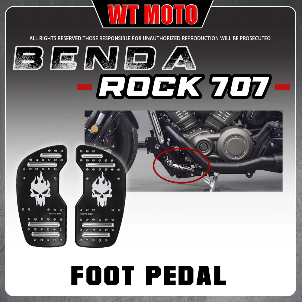

For BENDA ROCK 707 707 Ultra 707 Pro Footpeg Forward 8cm Extended Bracket Enlarged Footrest