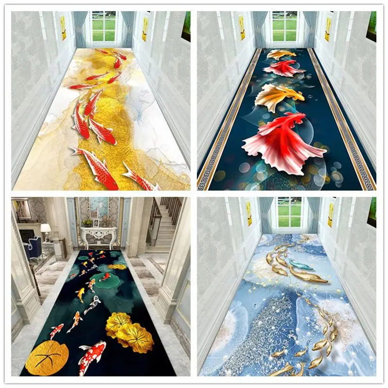 New Models 3D Diamond Velvet Corridor Carpet, Living Room, Bedroom, Hallway, Entrance, Foyer Carpet, Can Be Cut and Non Slip