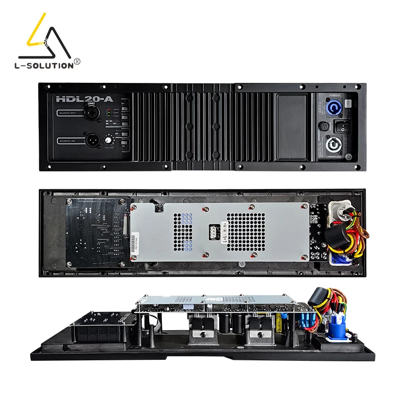 HDL20-A DSP Amplifier Module Neodymium Magnet Metal Shell 700W/1400W Output 55Hz-20kHz Frequency Response 4-Channel Speakers