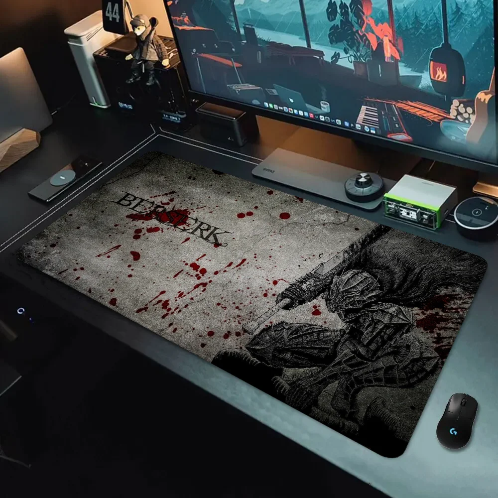 Gamer Desk Accessories Office Berserk Pc Gaming Mousepad Anime Mouse Pad Computer Table Mat Large Mats Xxl Mause Pads Setup Mice