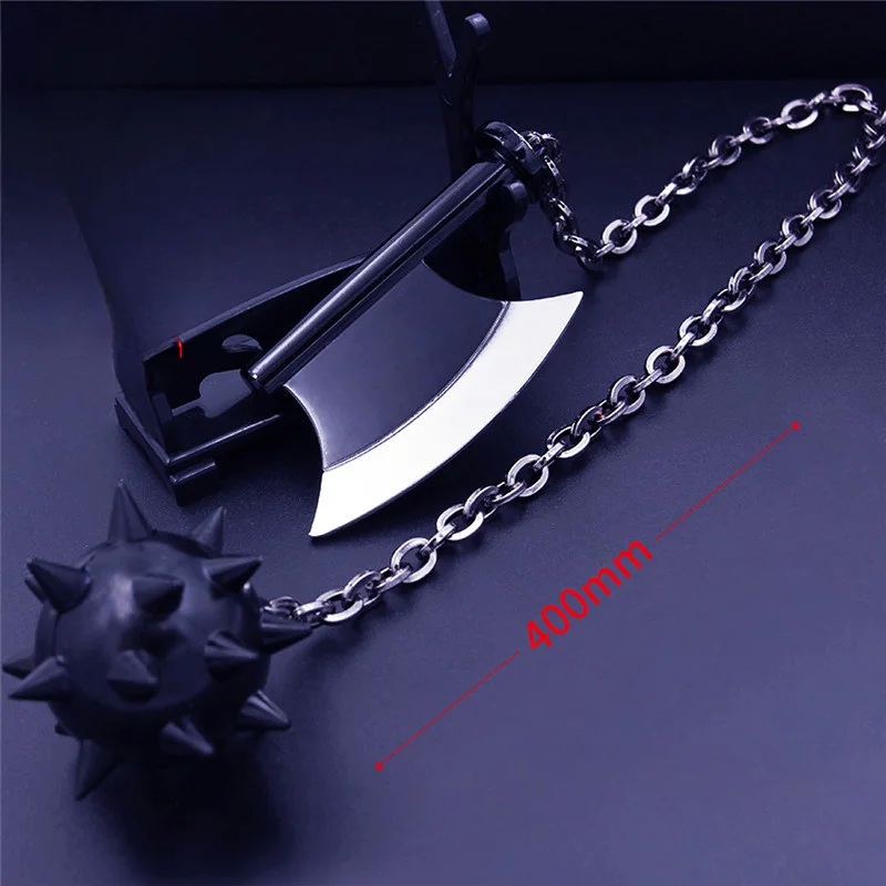 40cm Demon Slayer Sword The Stone Hashira Gyomei Himejima Nichirin Blade Anime Peripheral Keychain Weapon Model Gift Collect Boy