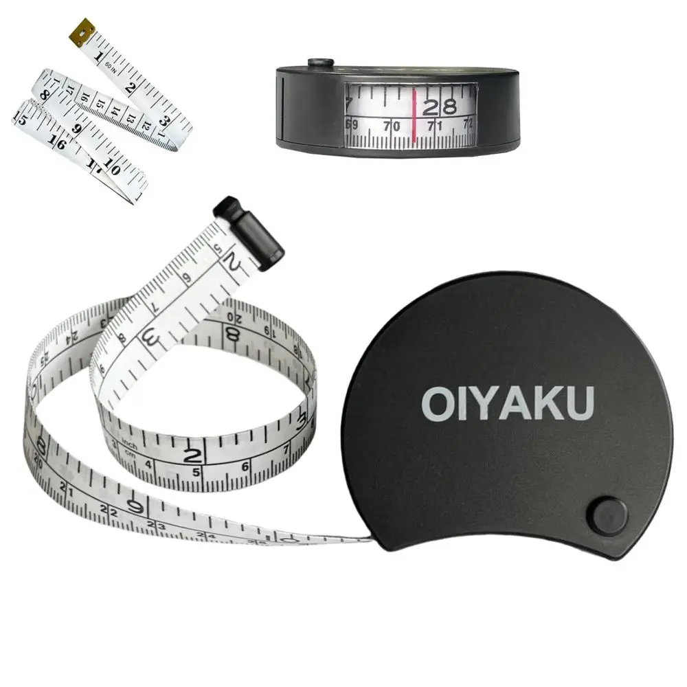 

60 Inch Retractable Dual-Scale Measuring Tape with Lock for Body, Sewing, and Medical Use