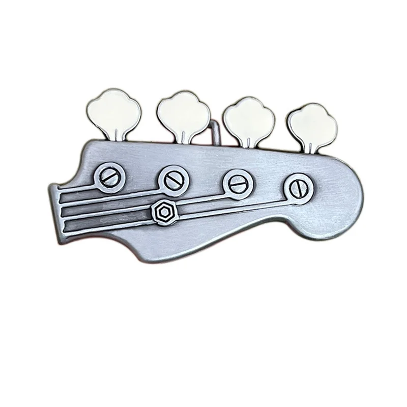 Zinc alloy rock music guitar head strap buckle western style