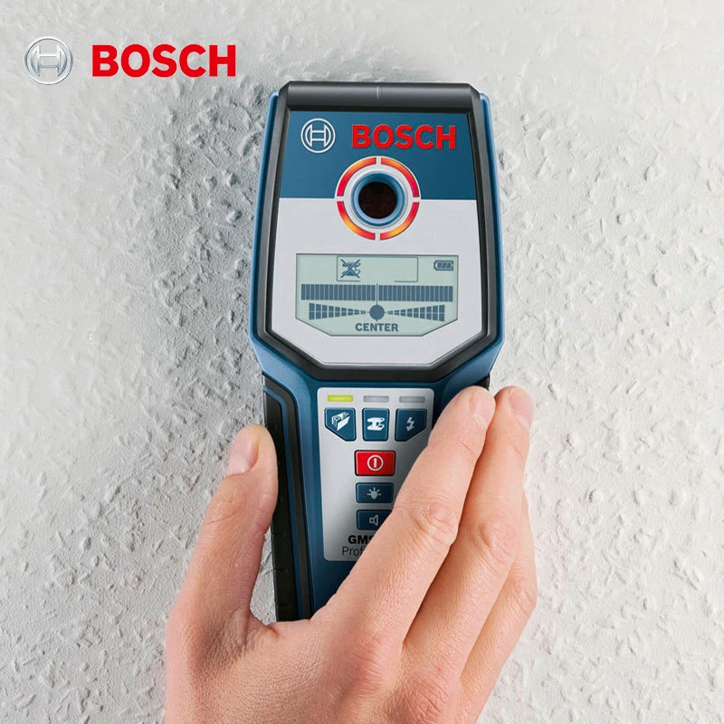 Bosch GMS 120 Wall Detector Multifunction LCD Display Wall Scanner for Live Wires Cable PVC Pipe Metal Wood Stud Finder