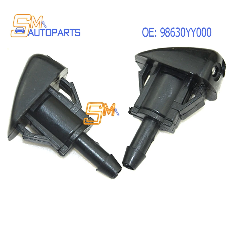 

New 2 Pcs 98630-YY000 Front Windshield Wiper Nozzle Washer Spray Nozzle for Hyundai Elantra Sonata Kia Amanti Optima Sorento