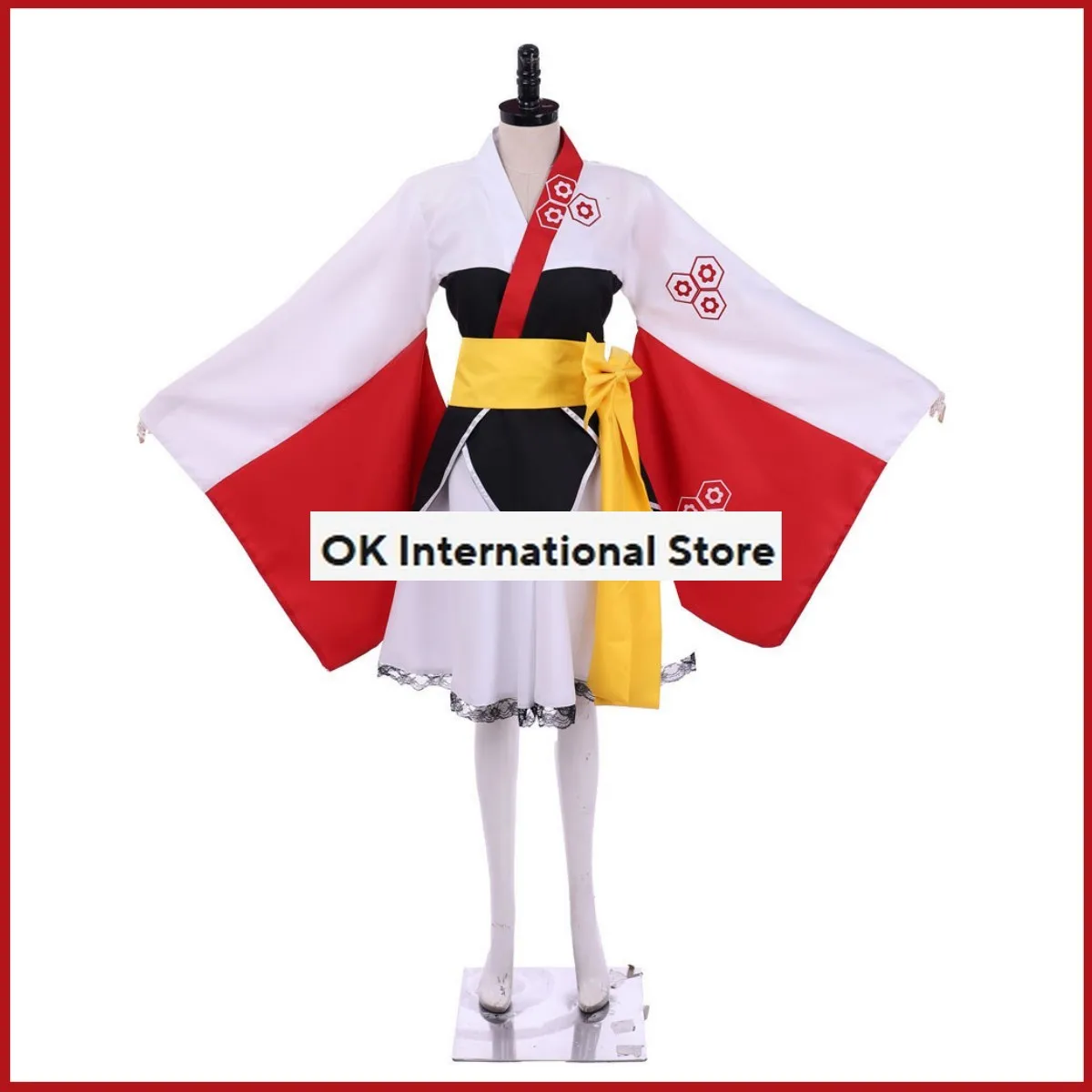 Anime Inuyasha Sesshoumaru Cosplay Costume Wig Japanese  Kimono Lolita Dress Woman Sexy Kawaii Masquerade Ball Carnival Suit