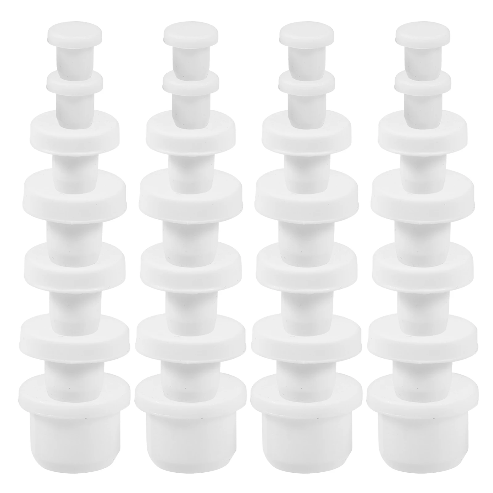 

35pcs Silicone Stoppers Sealing Plugs for Salt Pepper Bottles Wine Pipes Different Sizes Reusable Bulk Replacement