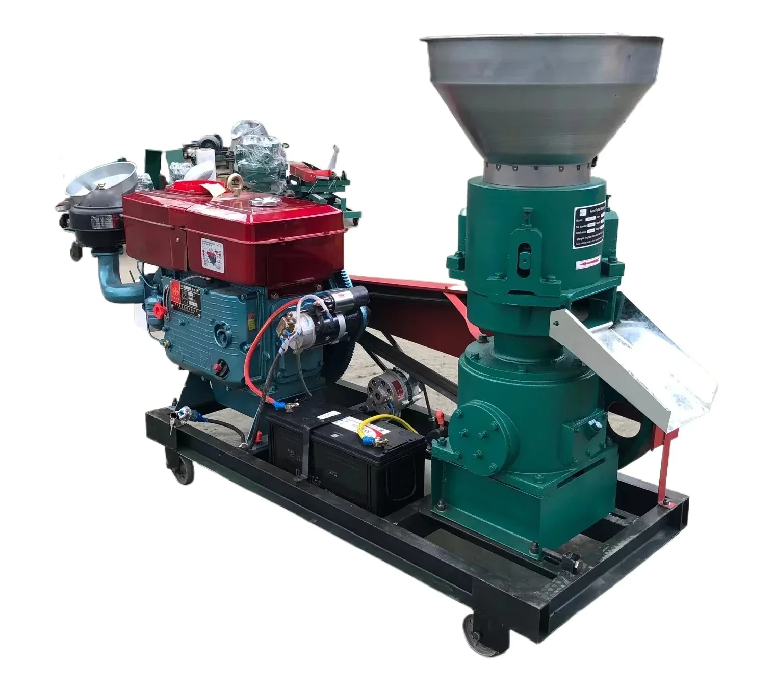 Classic -durable di esel Engine Mini Poultry Animal Fish Cattle Granule Pelletizer Processing Feed Pellet Mill Making Processing