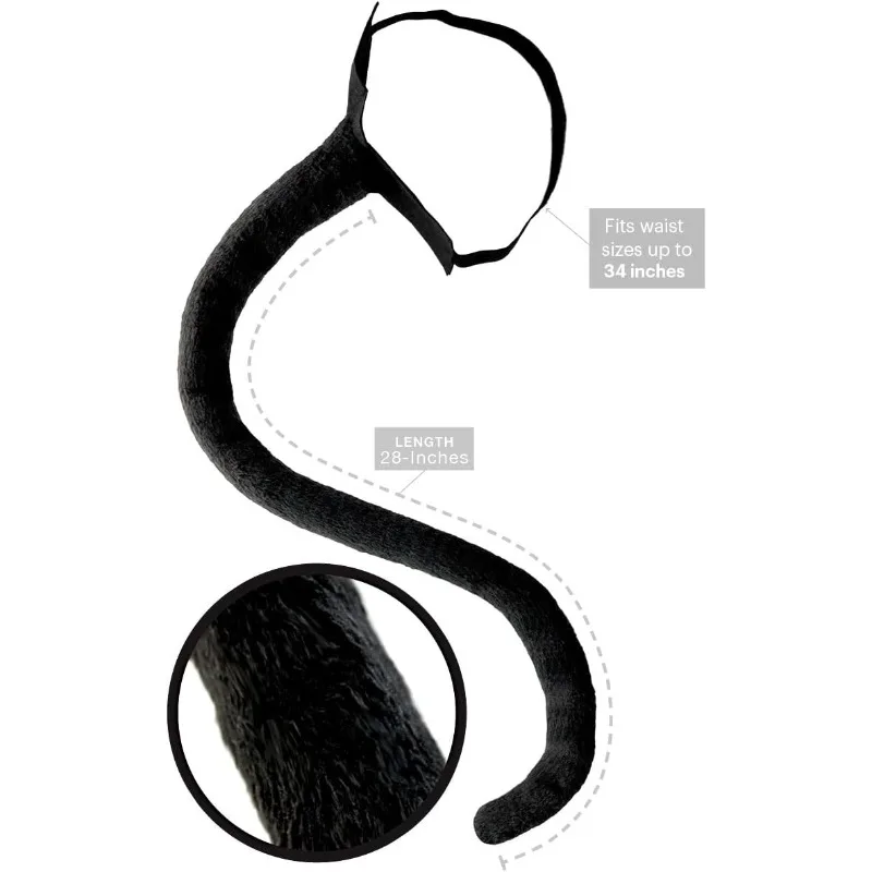 Ecoparty Zwart Kat Kostuum voor Vrouwen met Maskerade Masker, Kanten Kat Oren Hoofdband & Choker Ketting voor Volwassenen Vrouwen