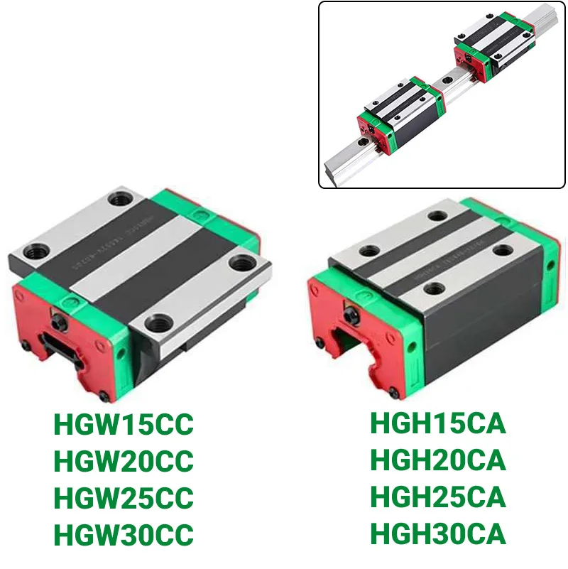 

Flange Slide Block Carriage HGH15CA HGW15CC HGH20CA HGW20CC HGH25CA HGW25CC HGH30CA HGW30CC for HGR15 20 25 30 Linear Guide Rail