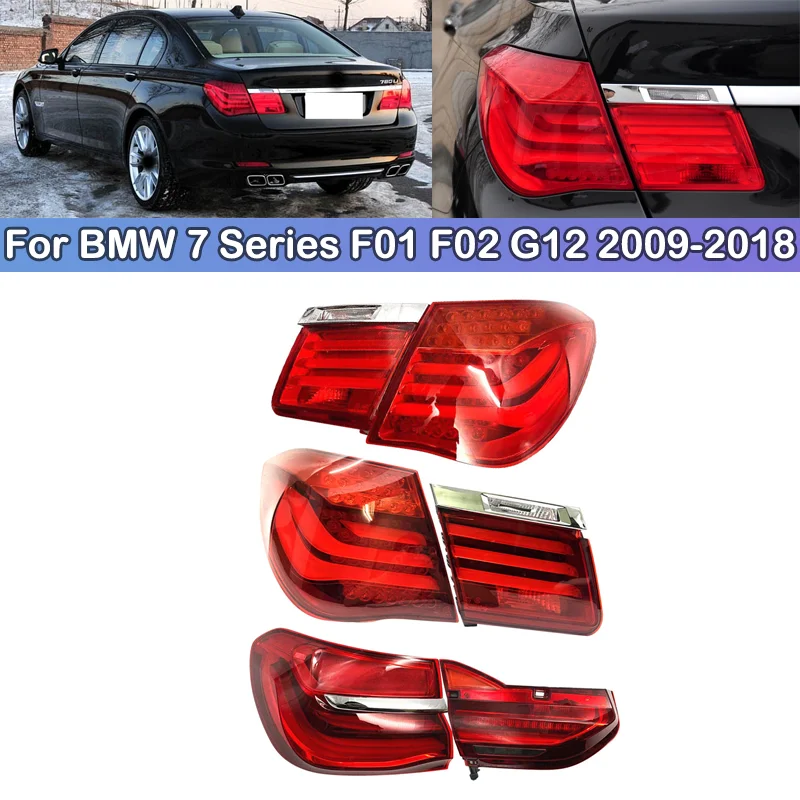 

DCGO For BMW 7 Series F01 F02 G12 2009-2018 730i 740i 750i Taillight Brake Light Rear bumper Taillights taillamps tail light