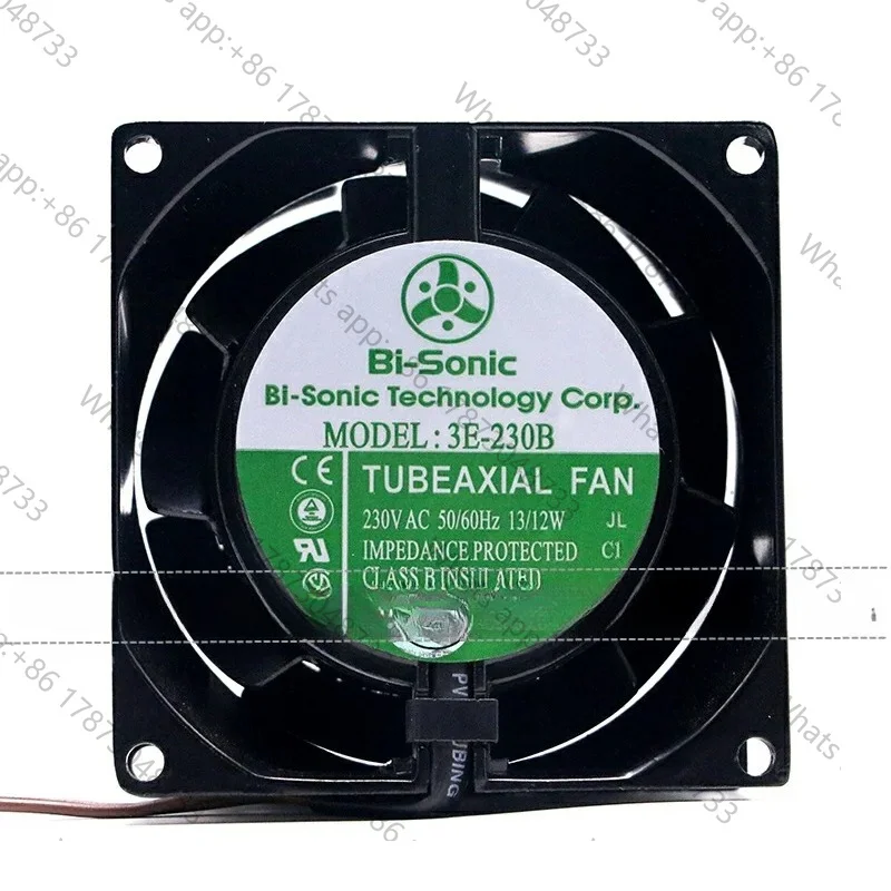 New original 3E-230B 8038 8cm 220V full metal iron leaf high temperature axial flow fan