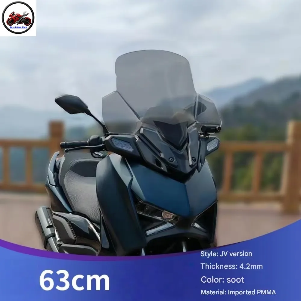 For Yamaha XMAX300 2023-2024 Heightened Windshield Modified Front Windscreen Accesorios Moto Parabrisas Cupula XMAX 300 Part