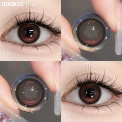 DUOXIU 1Pair Red Color Contact Lens Pupils High Quality Myopic Eyes - 0.00 to- 8.00 Diopter Halloween Red Lenses Fast Shipping