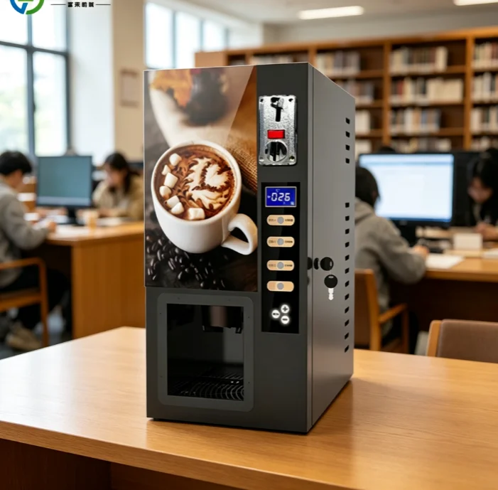Card Operated Commercial Coffee Vending Machine Robot Coffee Vending Machine
