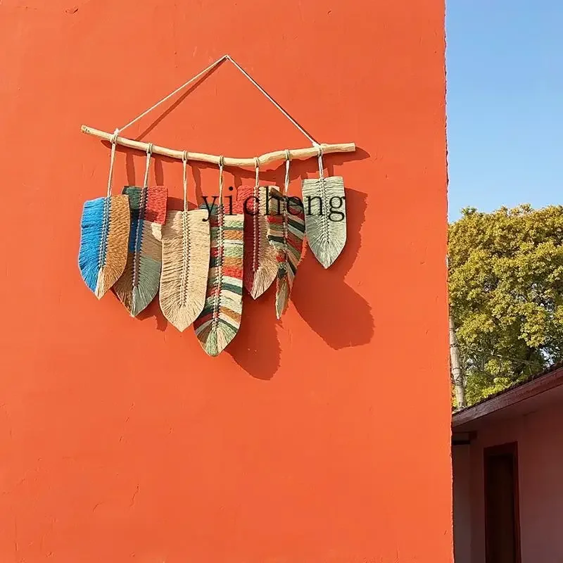 YFY Vintage Distressed Colorful Ethnic Style  Entrance Creative  Decorative Tapestry