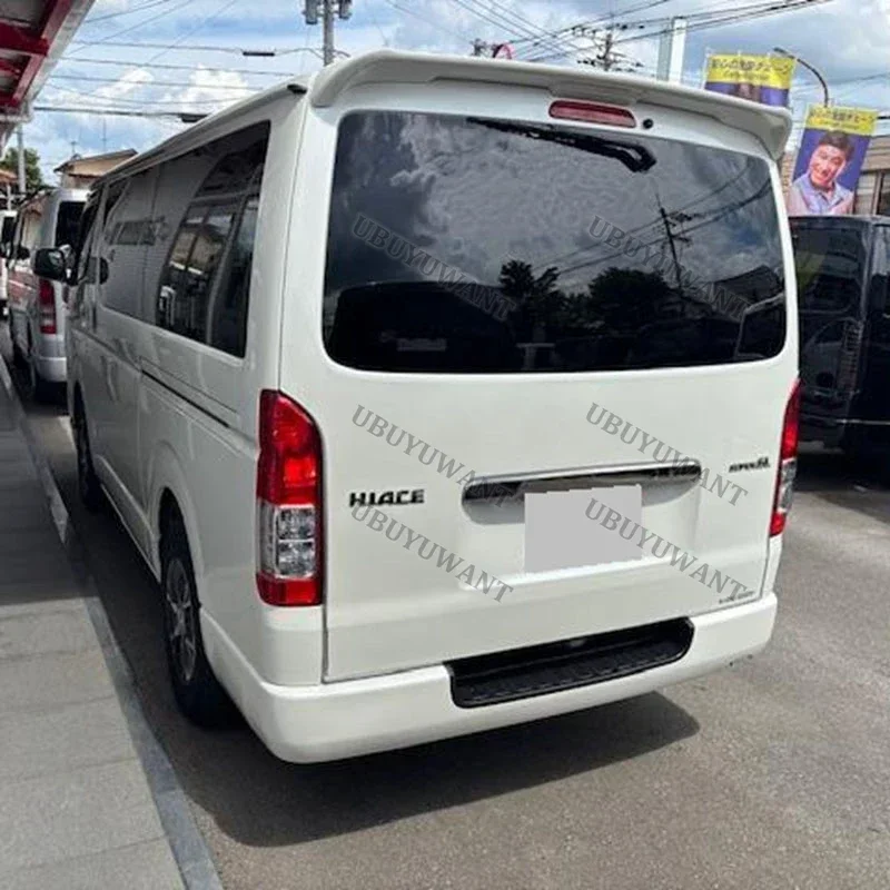 

For Toyota Hiace 2005-18 ABS Plastic Custom Parts Trunk Lip Spoiler HighKick Rear Wing Body Kits