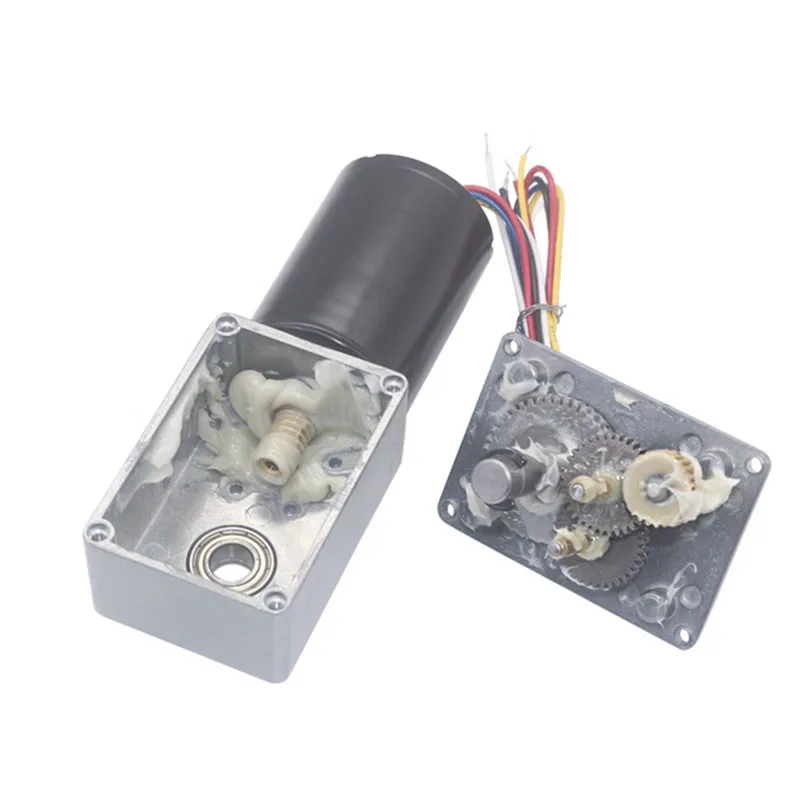 5840-3650 mit Bremse, Not-Aus-Signal-Feedback, hoher Takt, CW, CCW, einstellbare Geschwindigkeit, bürstenloser Untersetzungs-Schneckengetriebe-Gleichstrommotor