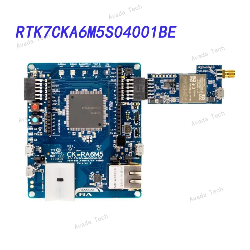 

Avada Tech RTK7CKA6M5S04001BE Development Boards & Kits - ARM RA6M5 Cat-M1 Cloud Kit