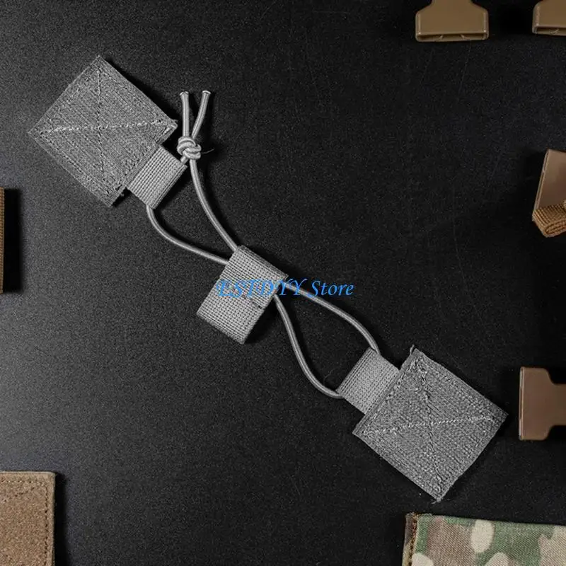 G6DE Multifunctional Elastic Binding Ribbon Buckle Holder Clip Strap Retainers