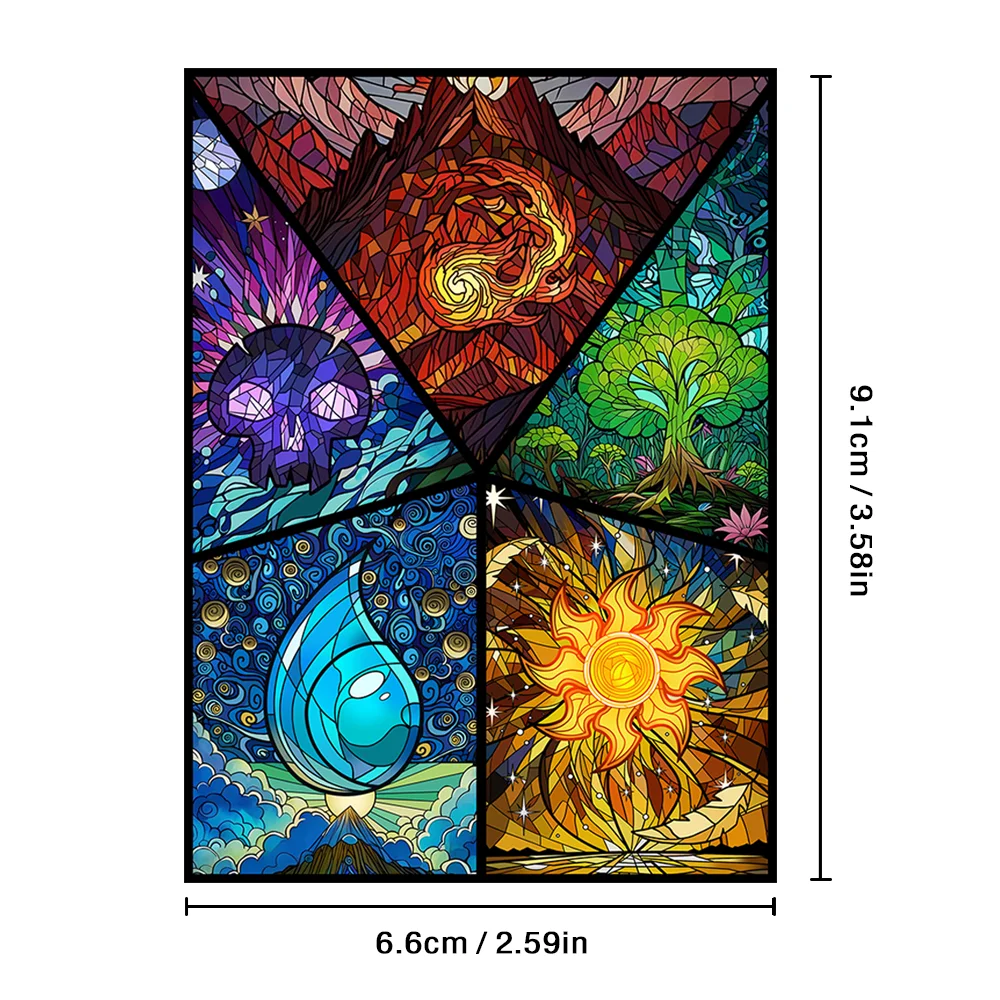 60 Stück 66 x 91 mm Anime-Kartenhüllen, Brettspiel, innere Sammelkarte, kompatibel mit/MGT/PTCG/PKM-Spielkarte, die besten Geschenke, Festival – Detail 1