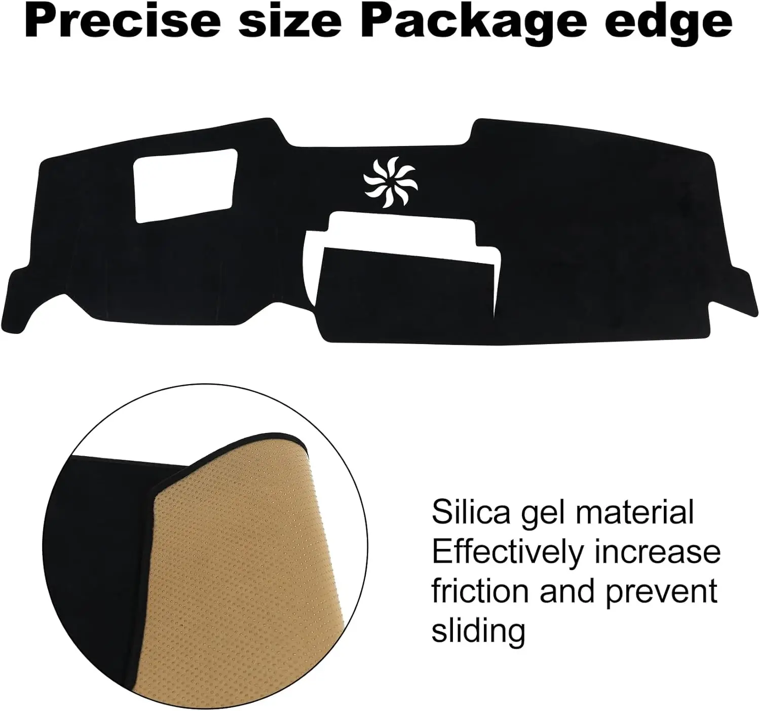 حصيرة غطاء لوحة القيادة لمازدا 2023-2025 2026 CX-50 CX50 ملحقات (مع HUD) مادة الفانيلا السوداء المضادة للانزلاق غطاء داش حصيرة