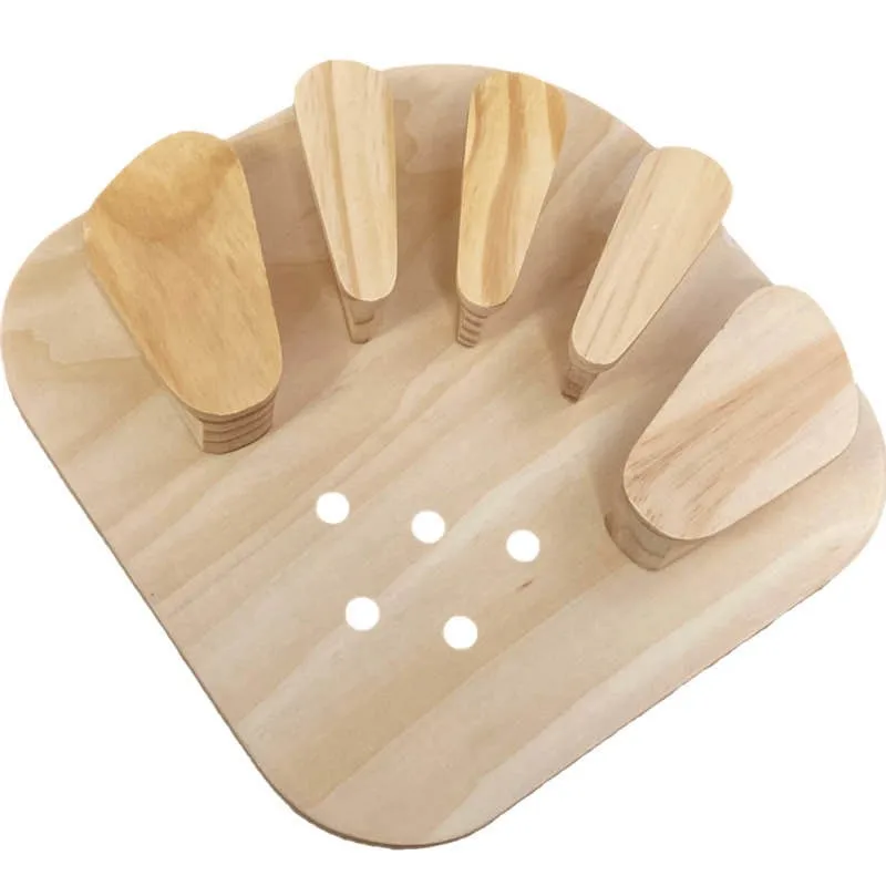 Rehabilitation equipment for post-stroke hemiplegia Wooden finger plate Finger separator Finger separator Correction training