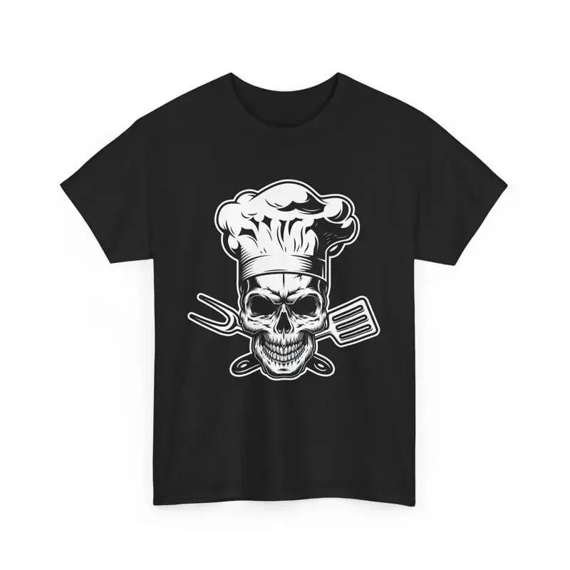 Culinary Chef Cooking Lover Kitchen Cook Skull T Shirt