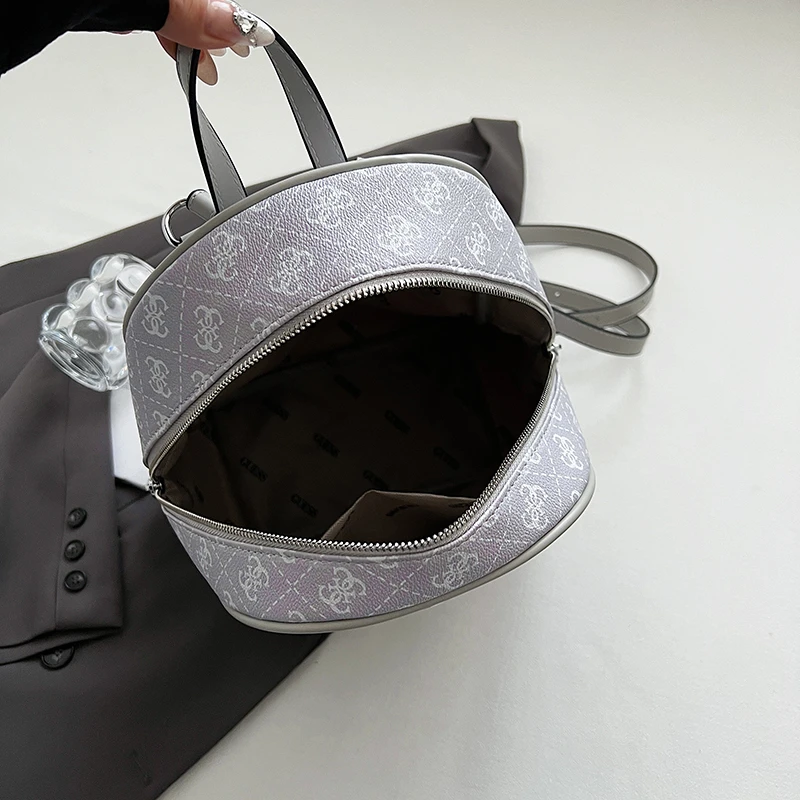Sac à dos rétro minimaliste à fermeture éclair pour femmes, sac à main en cuir de haute qualité de styliste Style Paris, sac à bandoulière à la mode