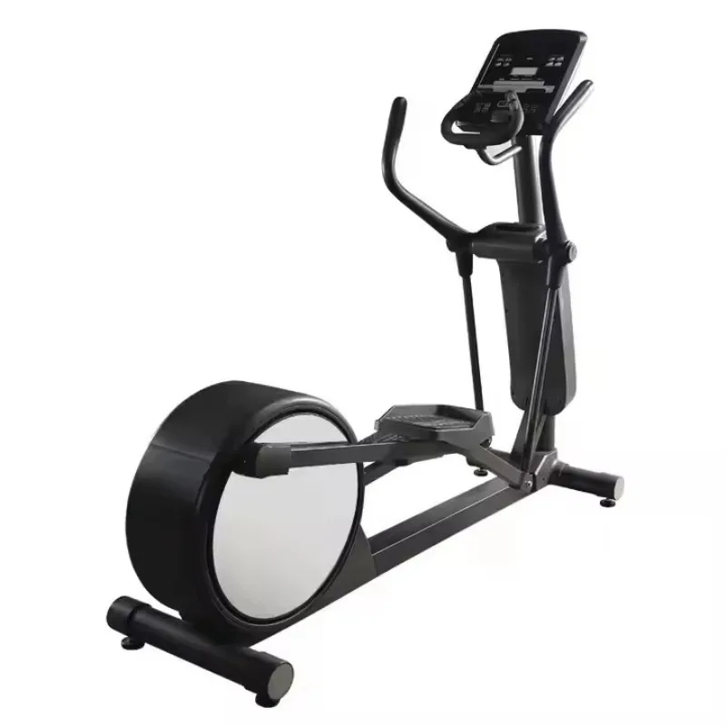 Dual Use Commercial Household Elliptical Trainer LED LCD Screen Plug Free Daily Walking Fitness Machine