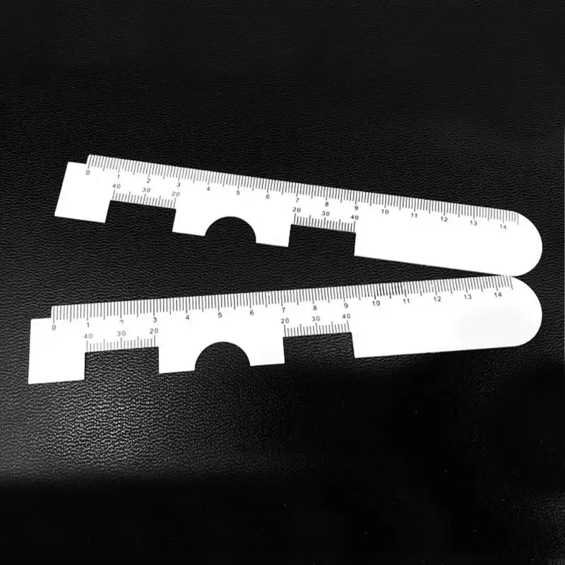 R1WB 안경 동공 거리 통치자 150mm 눈 안과 도구, 동공 거리의 정확한 측정, 플라스틱 통치자
