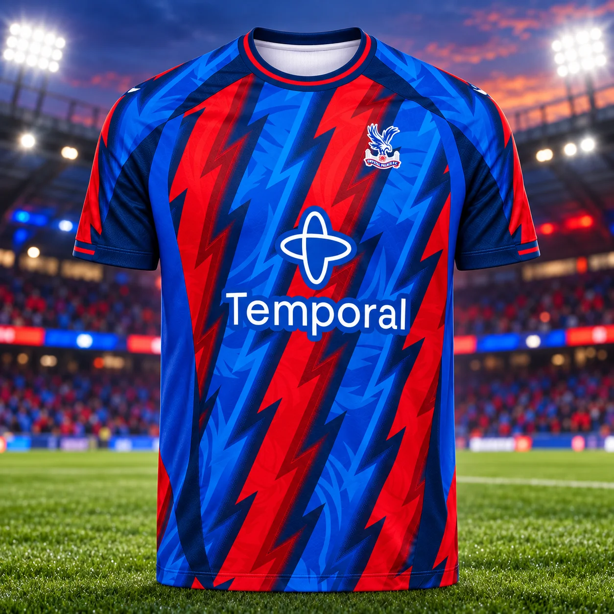 Men's Football Jersey Breathable Soccer Shirt Short Sleeve Crew Neck Red Blue Sports Top for Training Match Practice Casual Wear