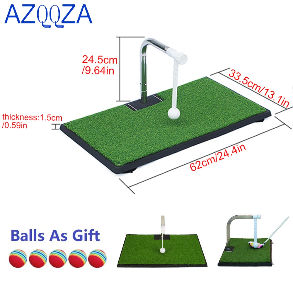 Golf Practic Swing Hitting Mat Exerciser Trainer 360 Degree Rotation Outdoor / Indoor Suitable For Beginners Training Aids