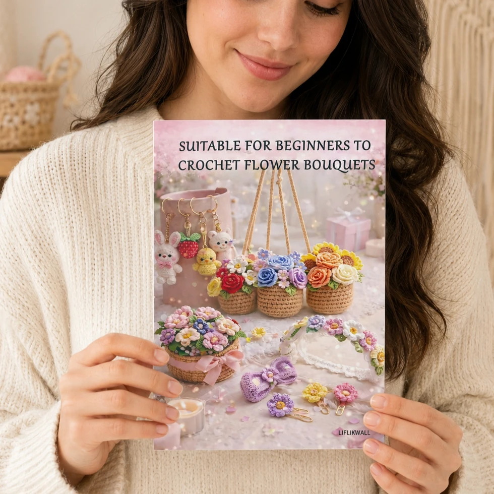 A5 Crochet Flower Bouquet Patt - Soap Making Book recension och pris