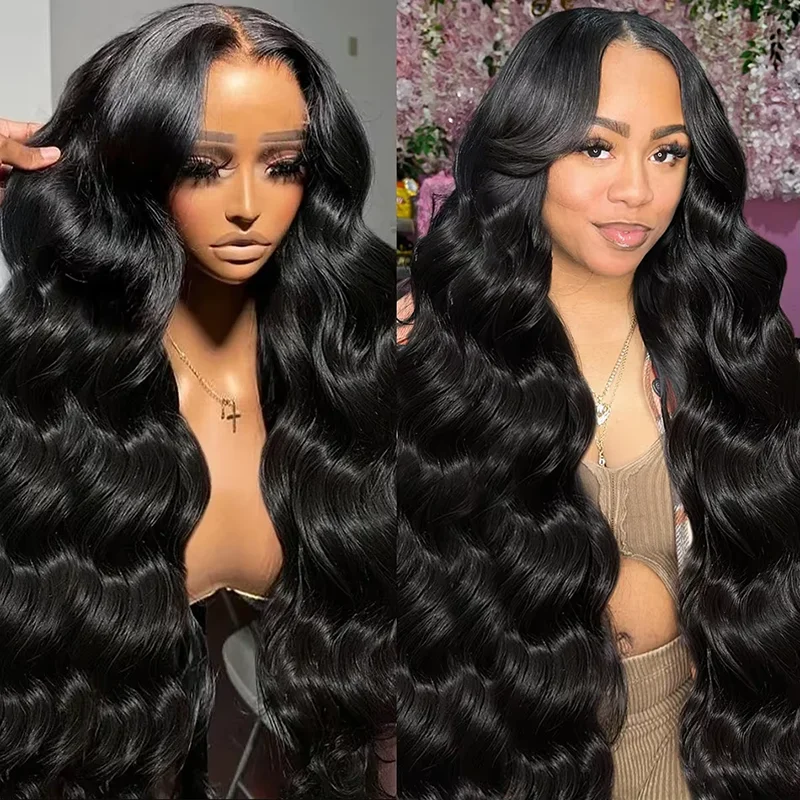 Body Wave 13x4 13x6 HD Lace Transparent Front Wig Pre Plucked 360 Lace Frontal Wig Human Hair Wigs For Women 5x5 Wig 200 Density