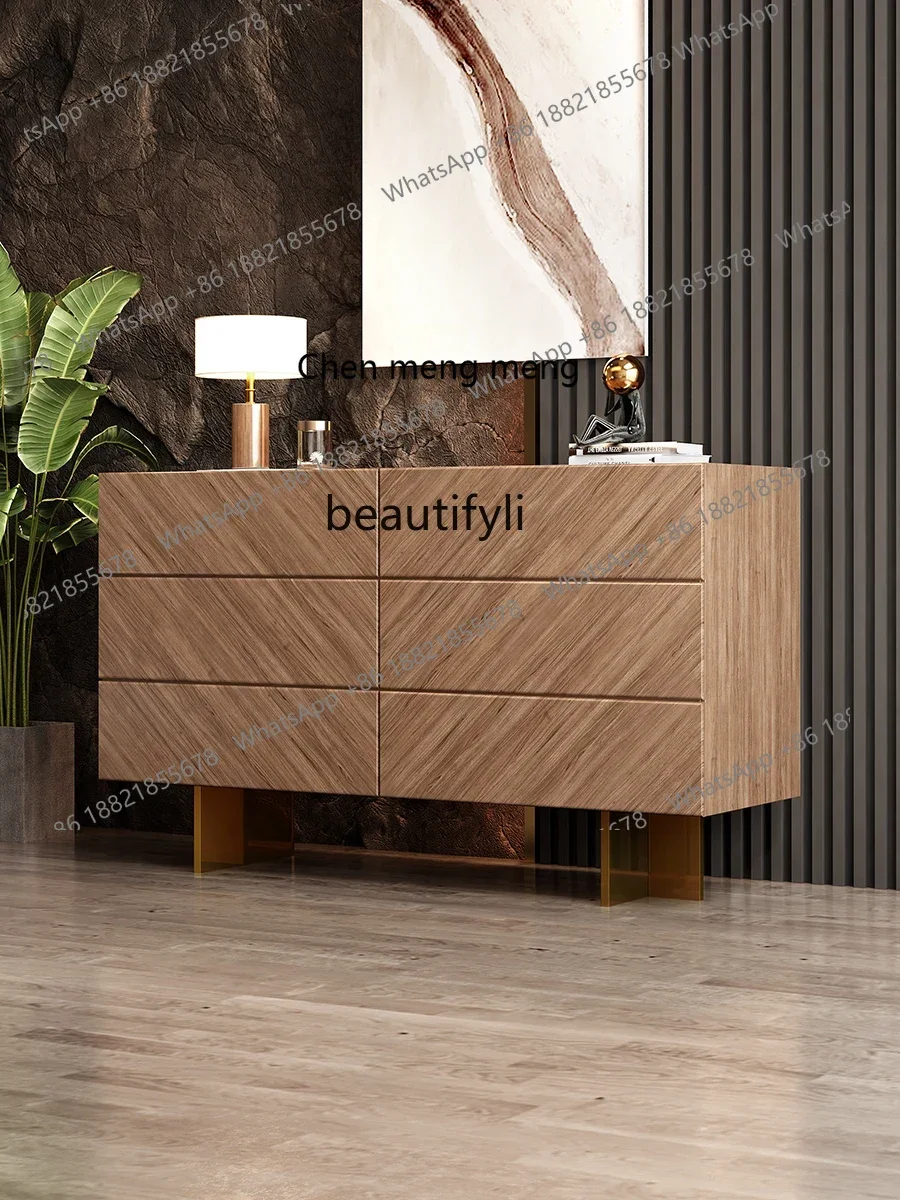 

ss7304Chest of Drawers Bedroom Solid Wood Chest of Six Drawers Home Living Room Locker Side Cabinet Drawer