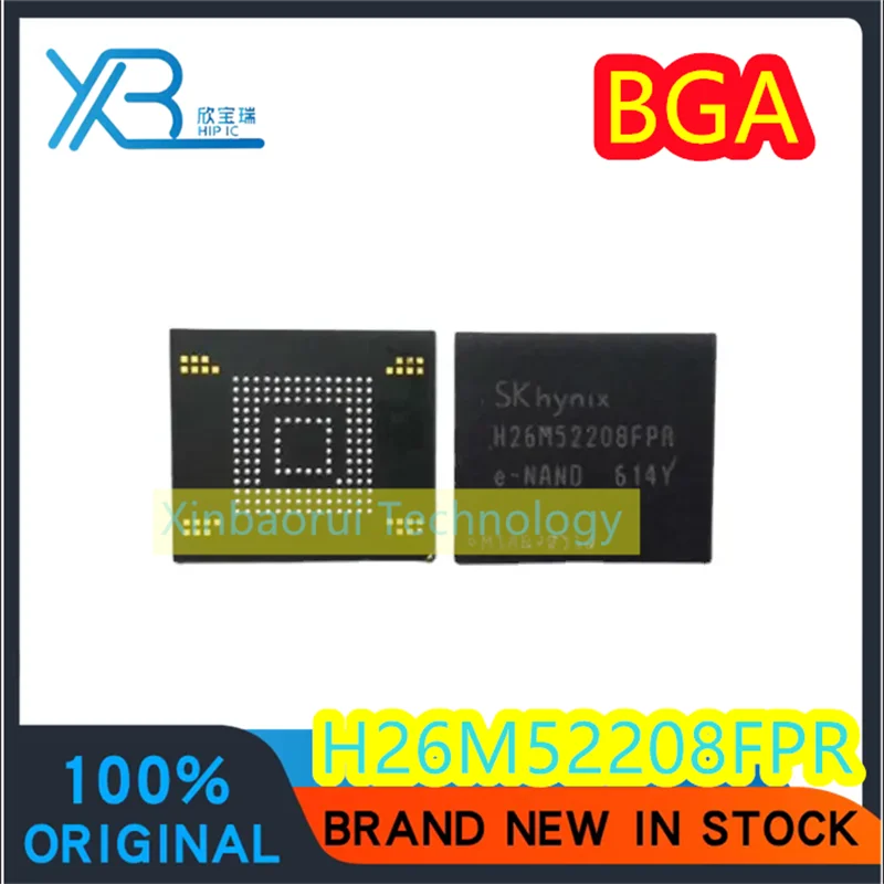 

(5/10pieces) H26M52208FPR H26M52208 BGA-153 16G EMMC5.1 version mobile phone hard disk chip 100% new original consumer electron