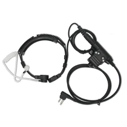 U94 PTT+7.1mm Tactical Telescopic Throat Controlled Walkie Talkie Headset For Motorola GP88S GP300 A8 12 Radio 2 Pin M Earphone