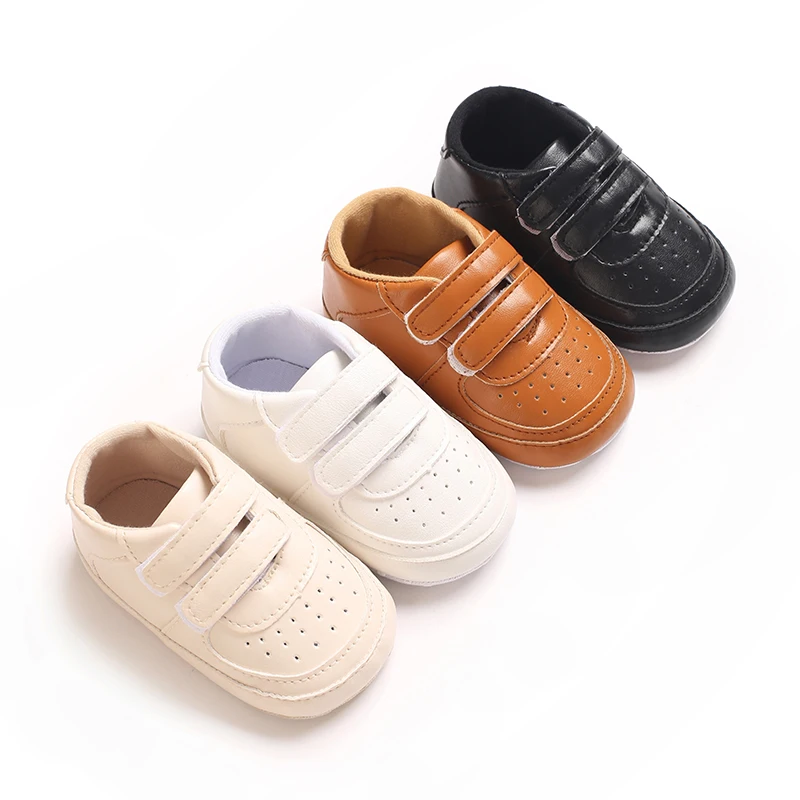 

Classics Toddler Baby Boys Girls Sneakers Soft Anti-Slip Sole Solid Color Infant Newborn First Walking Crib Shoes 0-18M