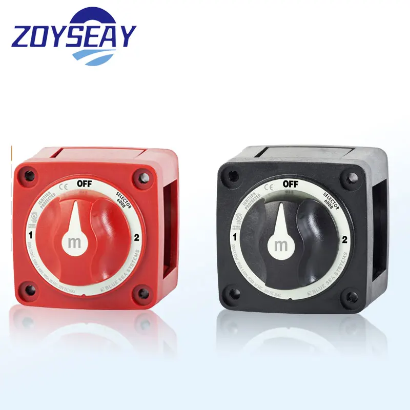 Red or Black 3 Position Battery Switch 6008M Series Waterproof Switch For Cars RV Yachts Trucks Marine boat