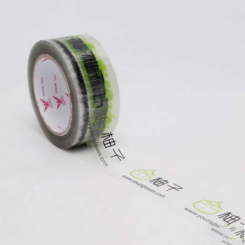 Customized. Transparent Tape Packaging Sealing Packing Tape Printed Warning Messages Tape