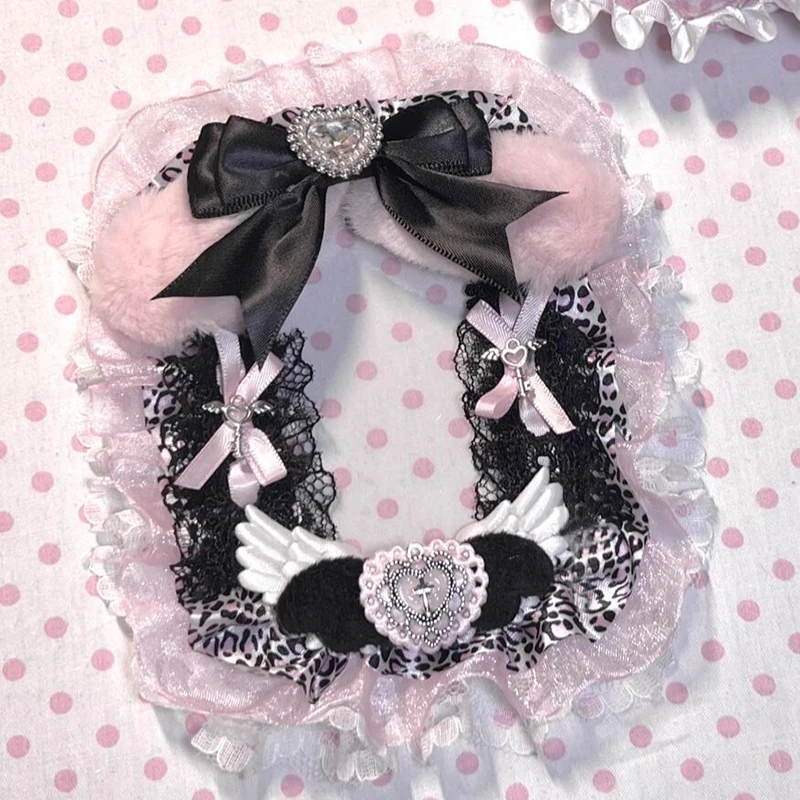 1PC DIY Finished Product Supports Character Photos, Guka Display, Pain Pack, Filling Decoration, Lace Photo Card Holder