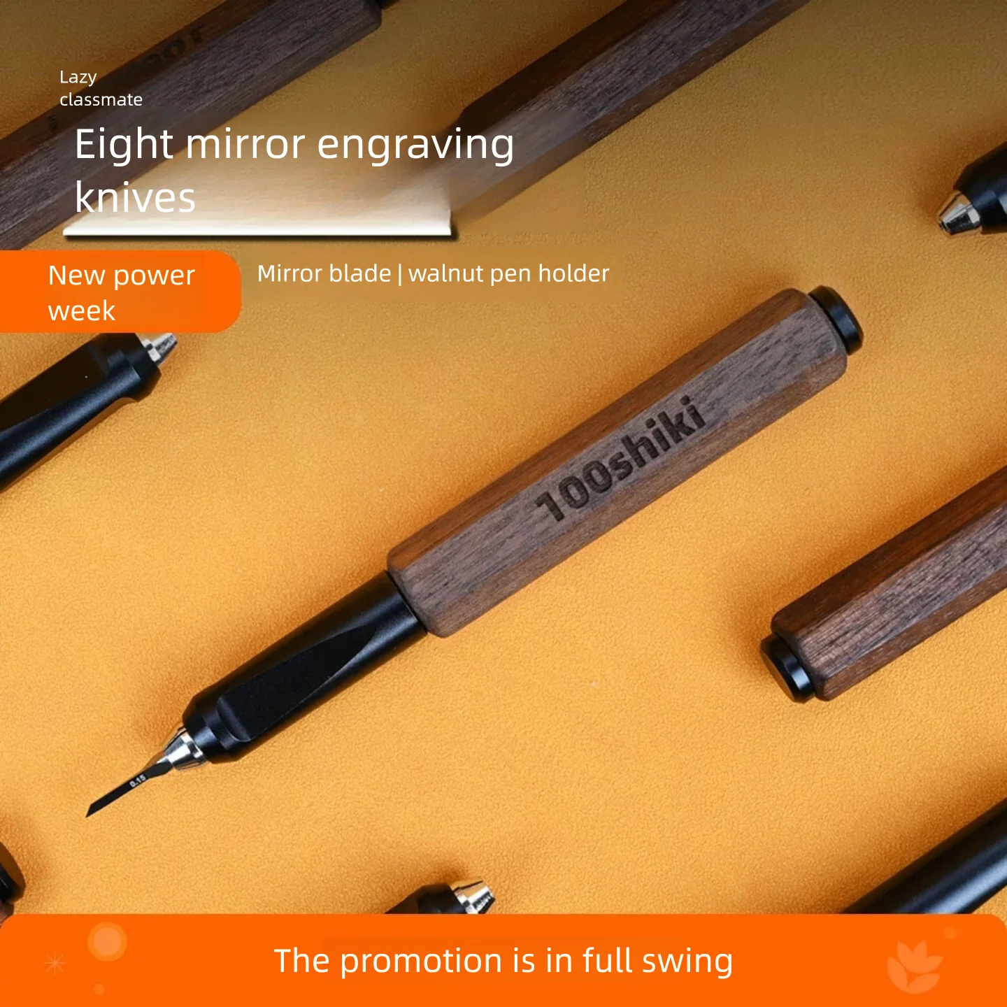 

100Shiki 0.1~1.0mm Sumitomo AF1 Engraving Scribing Chisels with Walnut Handle for Military Model Making Tools