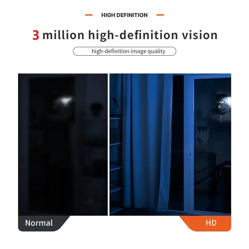 كاميرا مراقبة فيديو ABSQ-Mini CCTV 3MP Tuya Wifi كاميرا أمان 2.4G/5Ghz Al Detection IP Smart Life #2